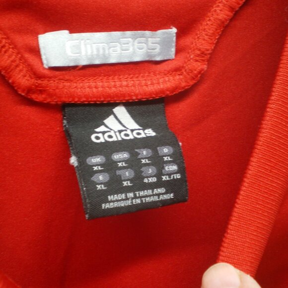 Adidas Jersey Style Red/Black/White Sleeveless Shirt, Size XL - Picture 5 of 8